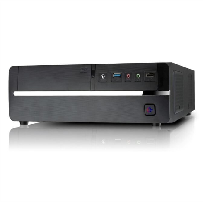 Caixa Mini-ITX Tooq C/Fonte Alimenta&ccedil;&atilde;o 500W Preta image number 1