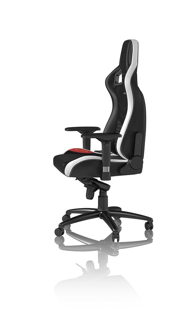 Cadeira noblechairs EPIC Real Leather - Preto / Branco / Vermelho image number 3