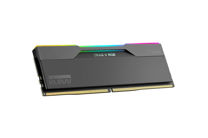 KLEVV Kit 32GB (2 x 16GB) DDR5 CRAS V 6400MHz CL30 RGB Obsidian Black (Intel XMP/AMD Expo) image number 2