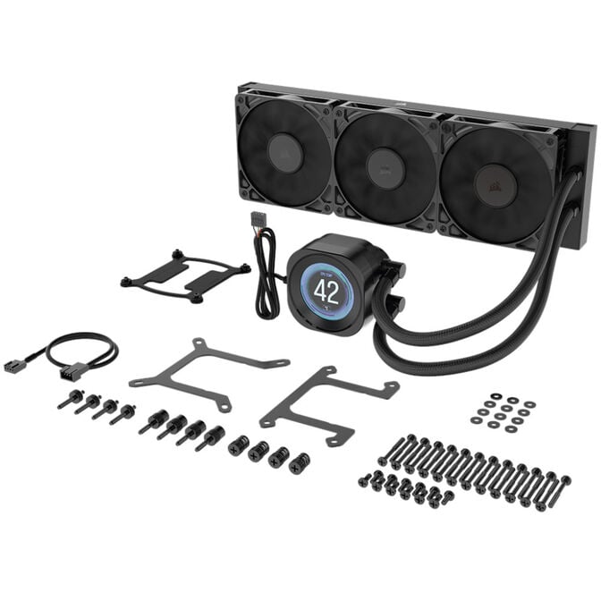 Water Cooler CPU Corsair NAUTILUS RS LCD 360mm Preto image number 5