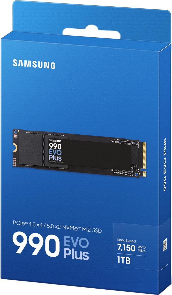 SSD Samsung 990 EVO Plus 1TB Gen4 M.2 NVMe (7150/6300MB/s)