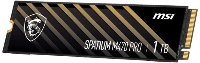 SSD MSI SPATIUM M470 PRO 1TB Gen4 M.2 NVMe (6000/4500MB/s) image number 1