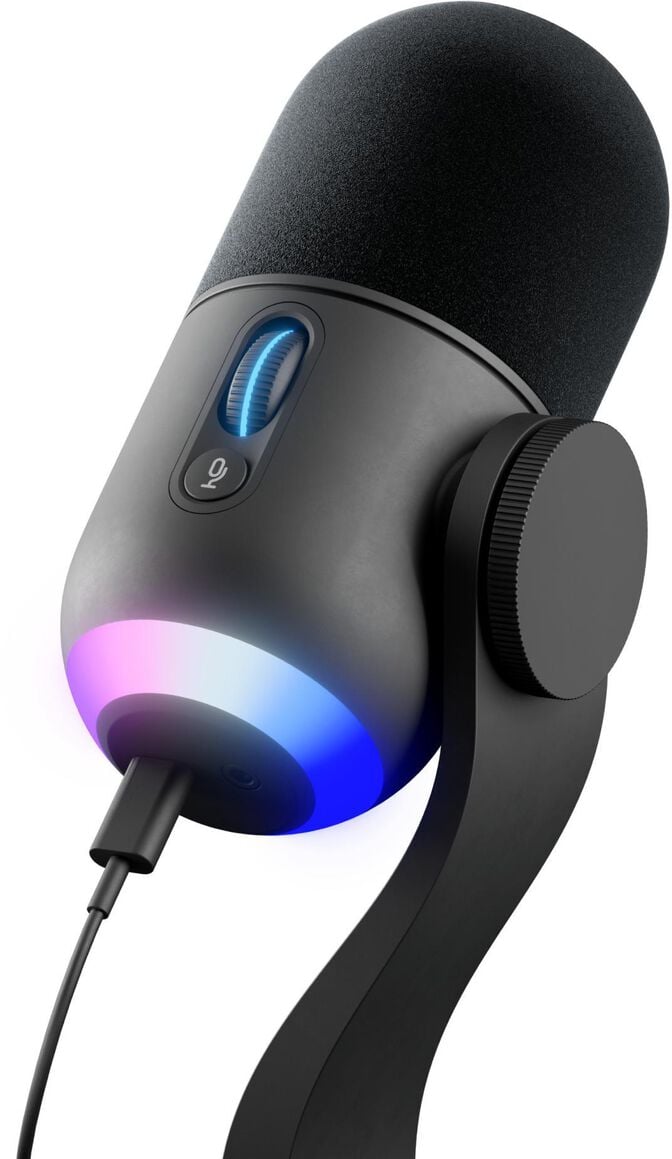 Microfone Logitech G Yeti GX LightSync RGB Preto image number 4