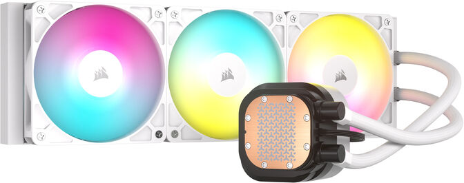 Water Cooler CPU Corsair NAUTILUS ARGB 360mm Branco image number 4