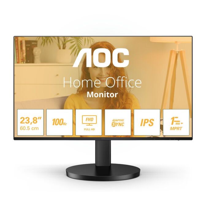 Monitor AOC 24" 24B3HA2 IPS FHD 100Hz 1ms image number 0