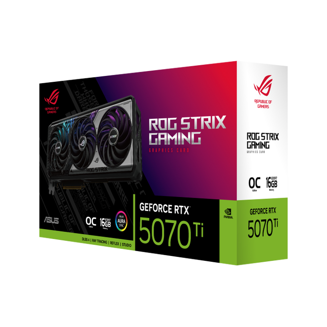 Gr&aacute;fica Asus GeForce&reg; RTX 5070 Ti ROG Strix Gaming OC 16GB GDDR7 DLSS4 image number 1