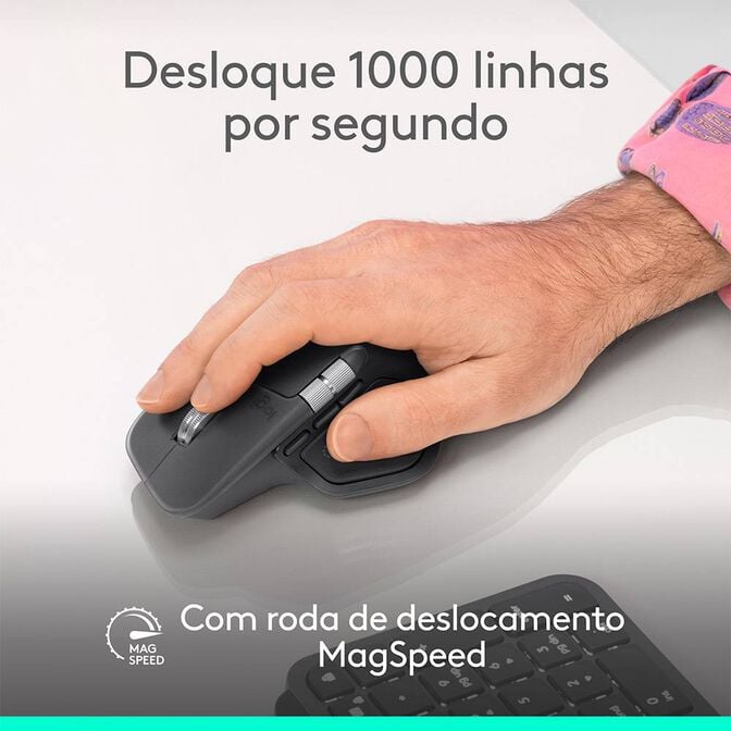Rato &Oacute;ptico Logitech MX Master 4 Advanced Wireless 8000DPI Offwhite image number 9