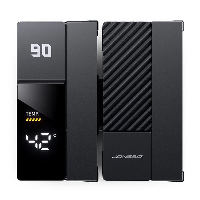 Cooler CPU Jonsbo CC90 Dual Tower com Display Preto - 2x 130mm image number 5