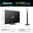 Televis&atilde;o Hisense 55U7Q PRO 55" QD Mini LED UltraHD 4K VIDAA image number null