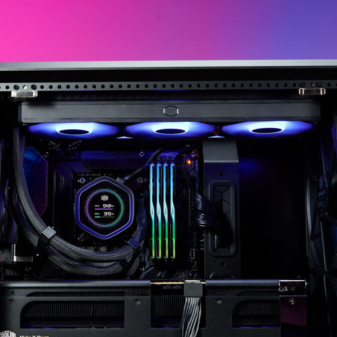 Water Cooler CPU Cooler Master MasterLiquid ATMOS II LCD ARGB 360mm Preto image number 7