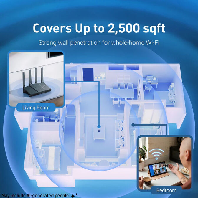 Router GL.iNet GL-BE6500 Flint 3e Wireless Wi-Fi 7 Secure Router image number 4