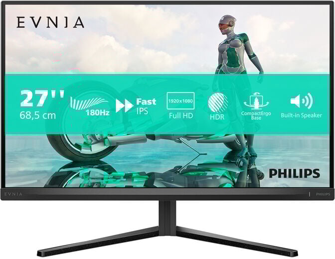 Monitor Gaming Philips EVNIA 27" 27M2N3200A IPS FHD 180Hz 0.5ms HDR10 c/Ajuste Alt. image number 8