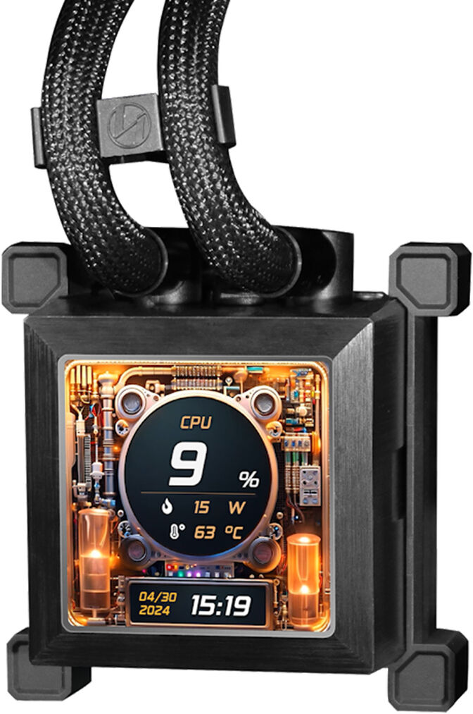 Water Cooler CPU AIO Lian Li HydroShift LCD 360S Preto - 360mm image number 3