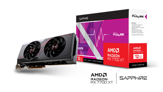 Gr&aacute;fica Sapphire Radeon RX 7700 XT Pulse 12GB GDDR6 image number 2