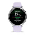 Smartwatch Garmin Venu 4 41mm Prateado/Lil&aacute;s image number null