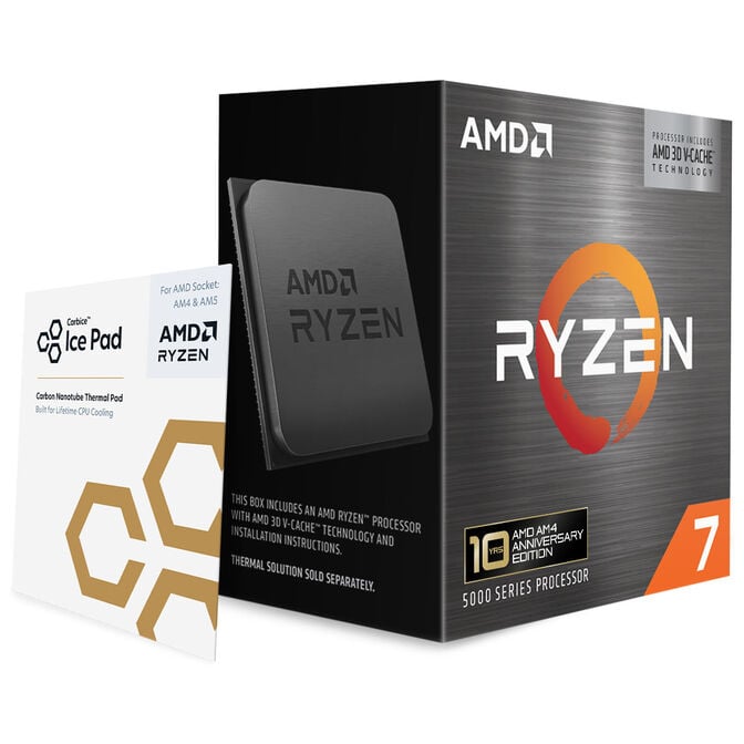 Processador AMD Ryzen 7 5800X3D 8-Core (3.4GHz-4.5GHz) 100MB AM4 10th Anniversary Edition image number 3