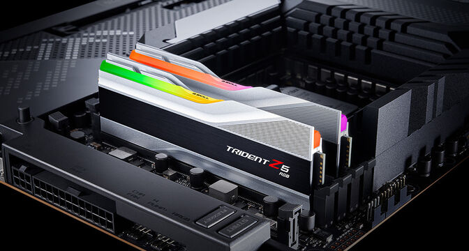 G.Skill Kit 32GB (2 x 16GB) DDR5 6000MHz Trident Z5 RGB CL36 Silver - F5-6000J3636F16GX2-TZ5RS image number 6