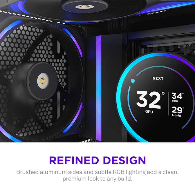 Ventoinha NZXT F140x Perfomance RGB 140mm - Single Pack Pretas image number 11