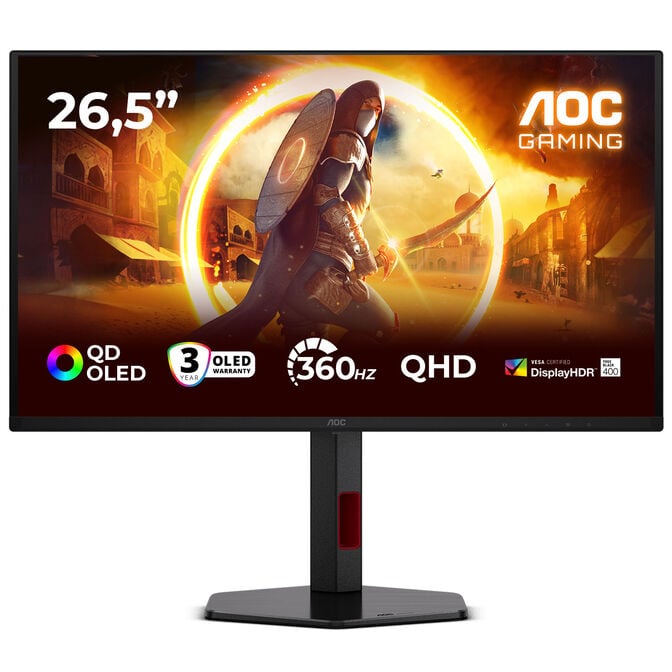 Monitor AOC Gaming 26.5" Q27G4SDR QD-OLED QHD 360Hz 0,03ms Adaptive-Sync HDR1000 image number 0