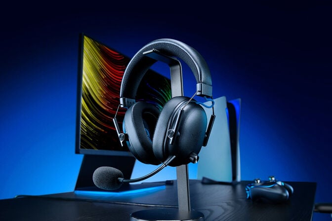 Headset Razer BlackShark V3 para PlayStation Wireless/Bluetooth Preto image number 5