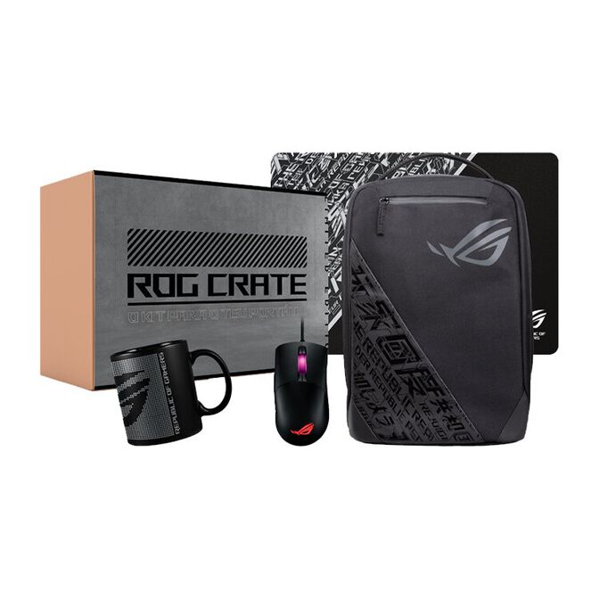 Pack ROG CRATE - Rato ROG KERIS + Mochila ROG Backpack BP1501G + Tapete + Caneca ROG + Stickers image number 0