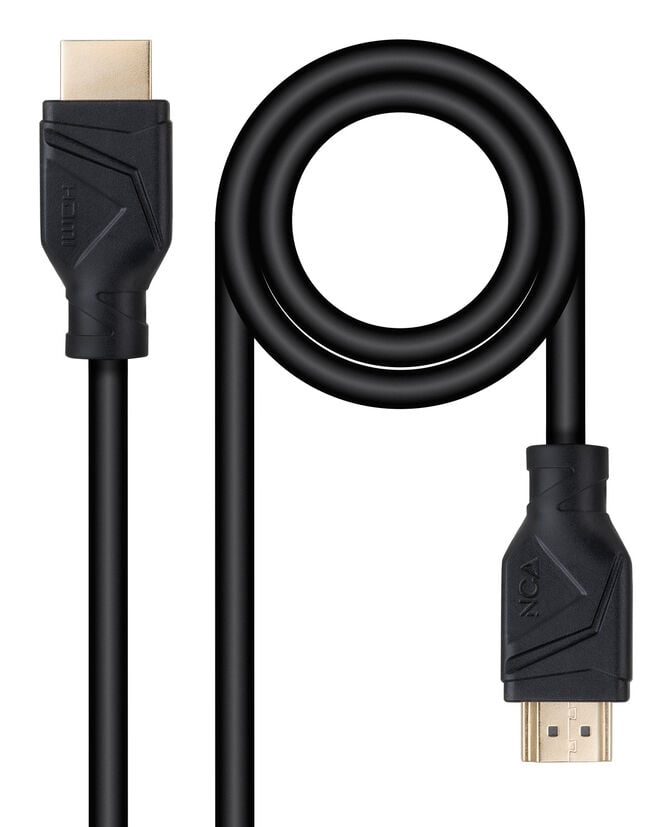 Cabo HDMI V2.1 Nanocable CCS, A/M-A/M, Preto, 2 M image number 0