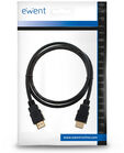 Cabo HDMI 2.1 Ewent EC1319 Ultra High Speed c/ Ethernet 8K 60Hz 1.5m Preto image number null