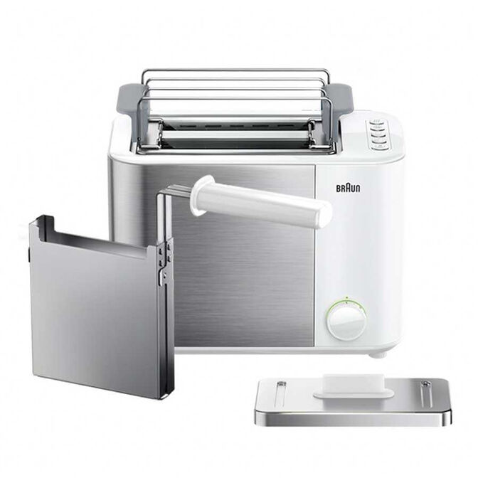 Torradeira Braun HT 5015 WH Branco/Inox image number 1