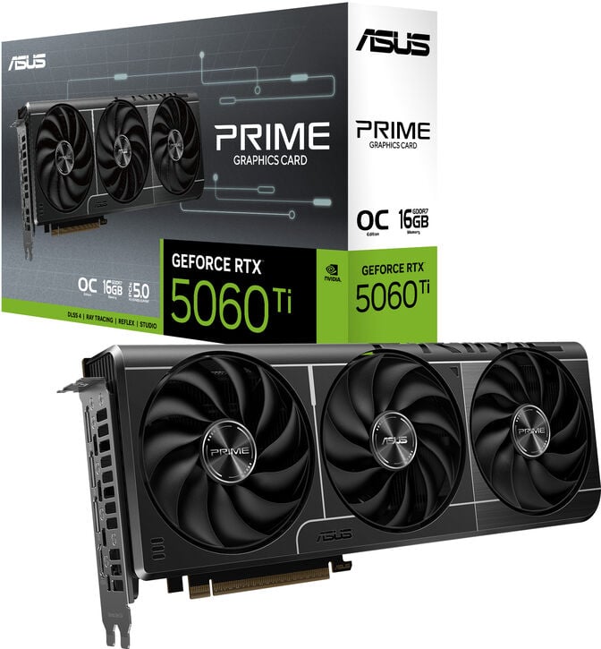 Gr&aacute;fica Asus GeForce&reg; RTX 5060 Ti Prime OC 16GB GDDR7 DLSS4 image number 0