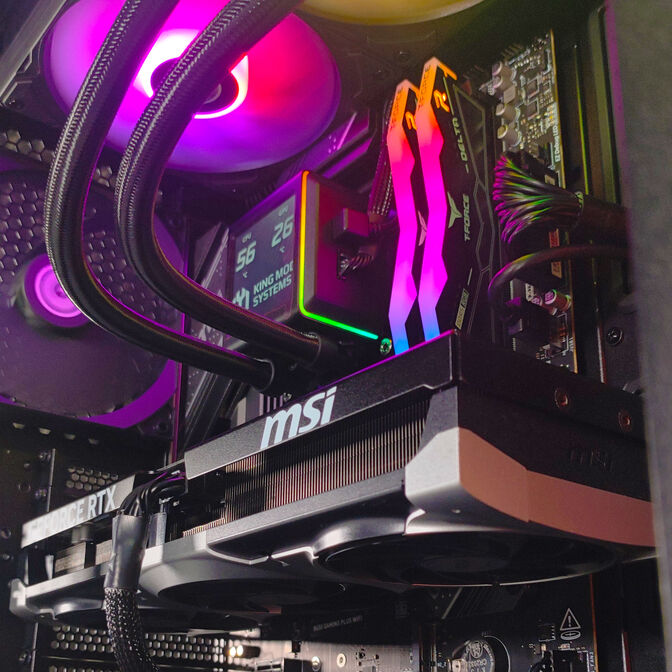 Computador King Mod Gamer-PC Ryzen 7 7800X3D 32GB DDR5 1TB RTX 5070 Ti WiFi W11 image number 6