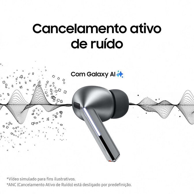 Earbuds Samsung Galaxy Buds 3 Pro Bluetooth Branco image number 1