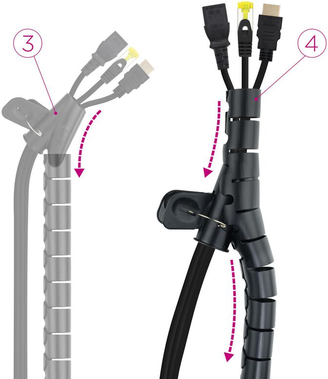 Organizador Cabos Nanocable 25mm 3 M Preto image number 3