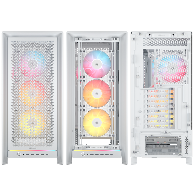 Caixa E-ATX Corsair Frame 5000D RS ARGB Airflow Branca Vidro Temperado image number 7