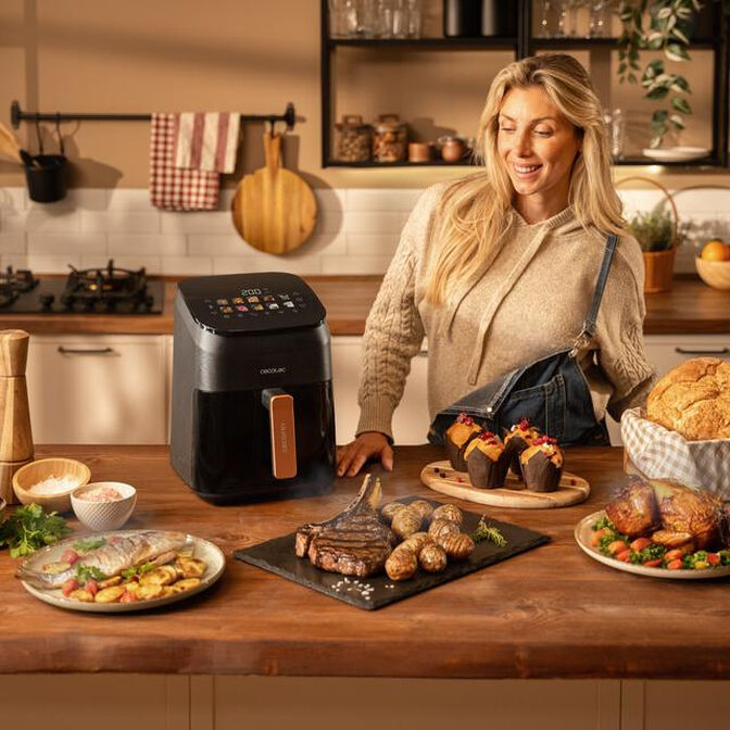 Fritadeira Cecotec CecoFry Smokin 4500 Air Fryer 4.5L image number 6