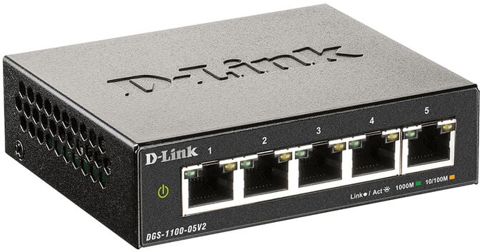 Switch D-Link DGS-1100-05V2 EasySmart 5 Portas Gigabit image number 1