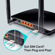 Router TP-Link Archer MR200 V4.0 AC750 Dual-Band WiFi 5 4G LTE 10/100Mbps image number null