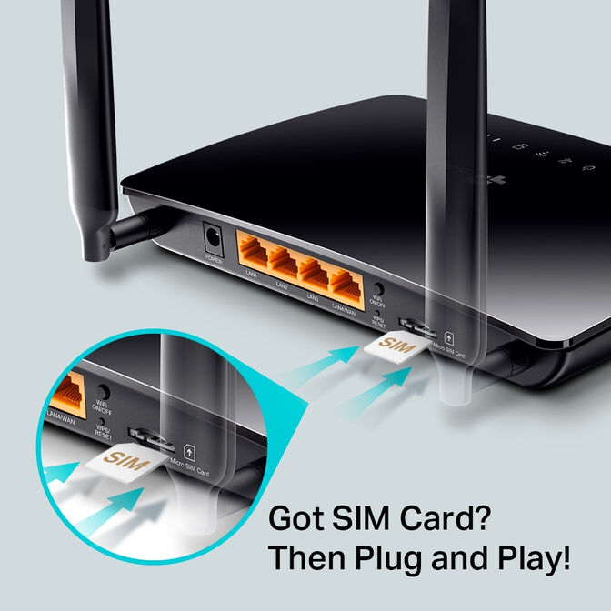 Router TP-Link Archer MR200 V4.0 AC750 Dual-Band WiFi 5 4G LTE 10/100Mbps image number 3