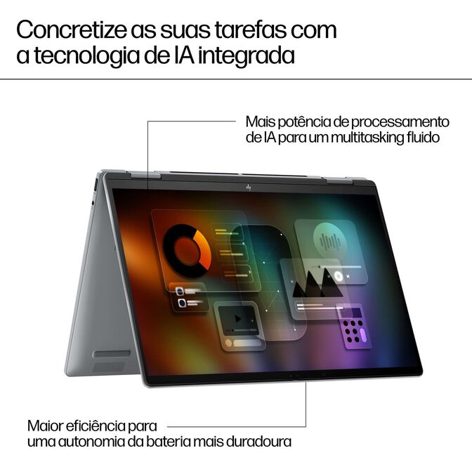 Port&aacute;til HP Envy x360 2-in-1 14-fc0009np 14" Ultra 7 155U 16GB DDR5 1TB W11 Touch Caneta Inclu&iacute;da image number 5