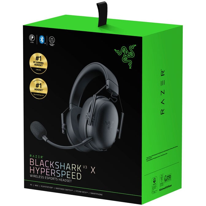 Headset Razer BlackShark V3 X Hyperspeed para Xbox Wireless/Bluetooth Preto image number 9