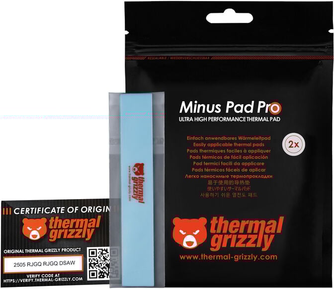 Thermal Pad Thermal Grizzly Minus Pad Pro 120x20x0.5mm(Pack 2) image number 5