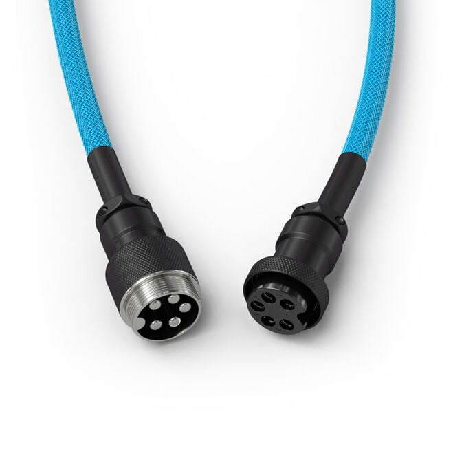 Cabo Coiled Glorious USB-C para USB-A 137m - Electric Blue image number 3