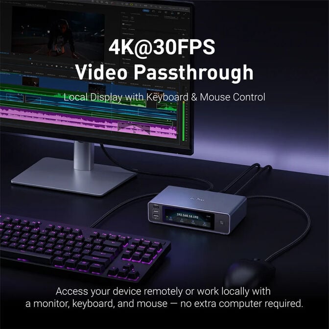 KVM Acesso Remoto GL.iNet GL-RM4PE Comet X PoE Quad Port image number 3