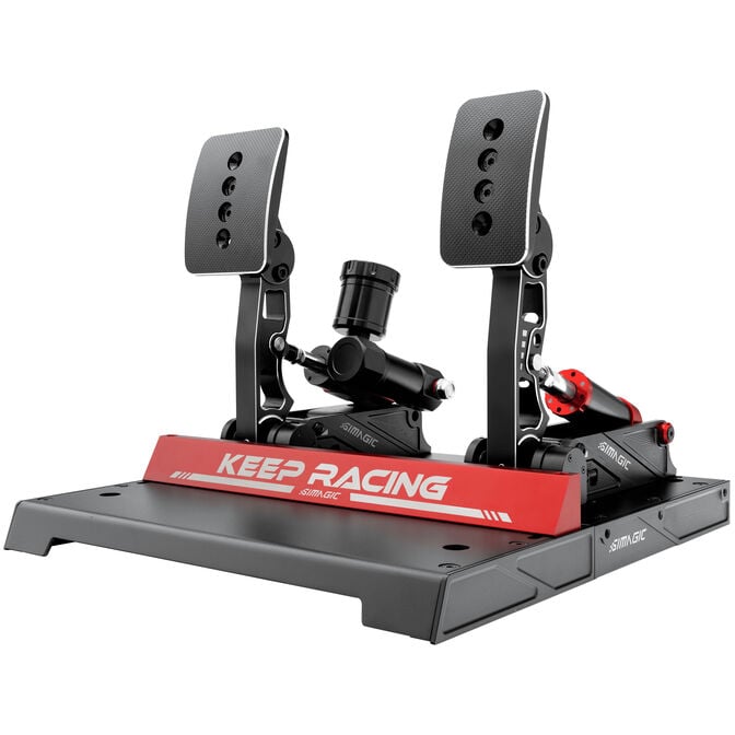 Pedais  Simagic P1000-FRS - 2 Pedais - Loadcell 100Kg e trav&atilde;o hidr&aacute;ulico image number 2