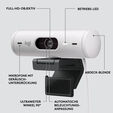 Webcam Logitech Brio 500 Full HD 1080p USB-C Branco image number null
