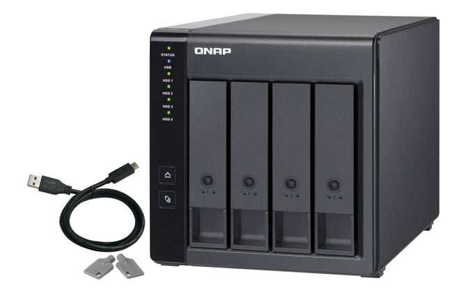 Unidade de Expans&atilde;o NAS QNAP TR-004 - 4 Ba&iacute;as - USB Type C image number 7