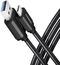Cabo de carregamento AXAGON BUCM3-AM20AB USB-C  <-> USB-A, 2m, USB 3.2 Gen 1, 3A, ALU, braid, Preto