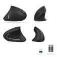 Rato Vertical Tooq TQMWG-1104-B Wireless Ergon&oacute;mico 3200DPI Preto image number null