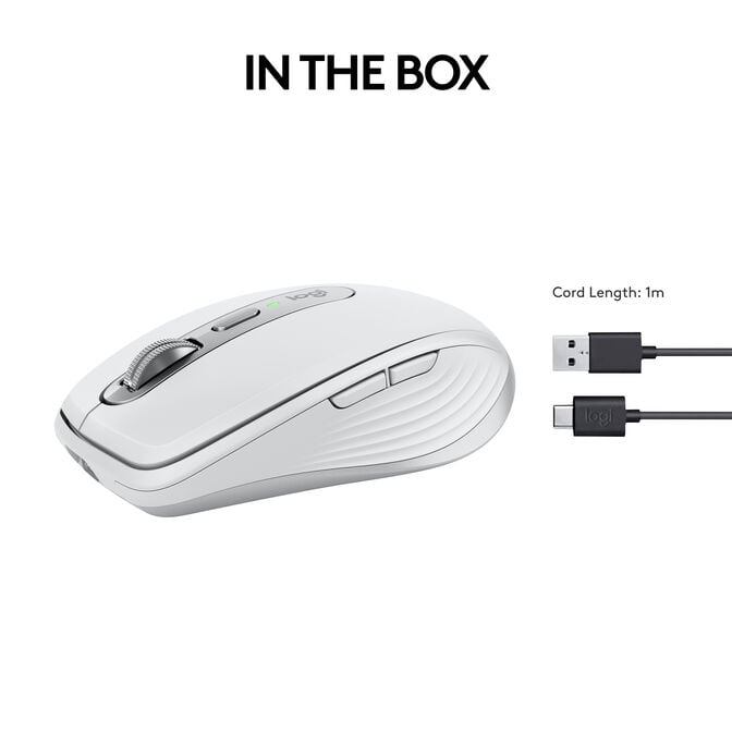 Rato Logitech MX Anywhere 3S Wireless Pale Grey image number 3