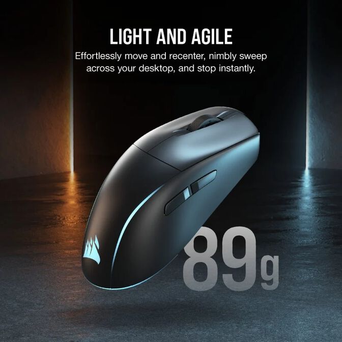 Rato Corsair M75 RGB Wireless 26000 DPI Preto image number 3