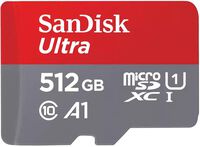 Cart&atilde;o SanDisk Ultra MicroSDHC/SDXC C10 A1 UHS-I 512GB